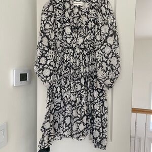 Black and White Floral Dress, daughter’s of India